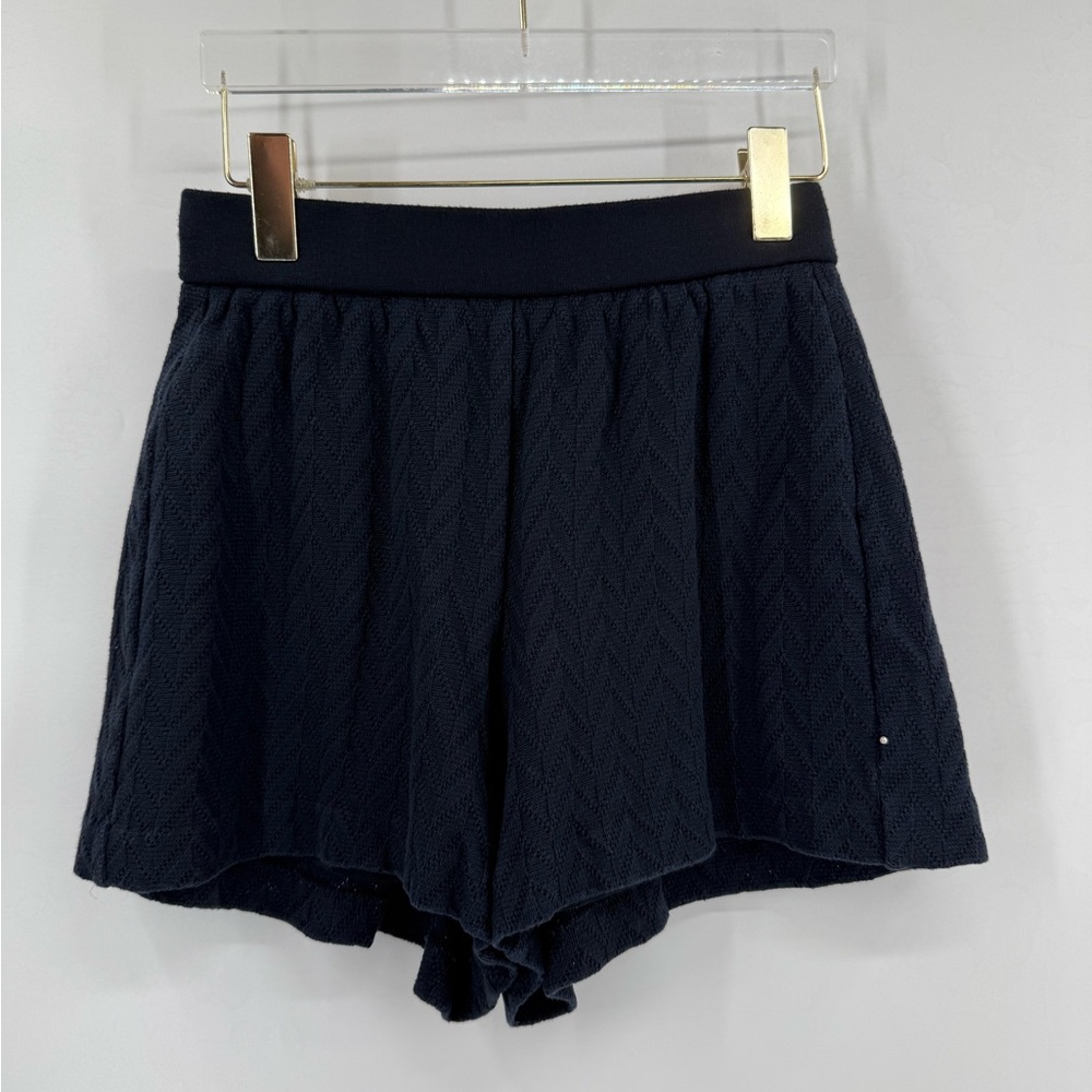 Pearl by Lela Rose navy blue knit shorts size‎ small